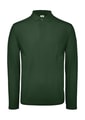 Heren Polo Lange Mouw B&C ID.001 Bottle Green